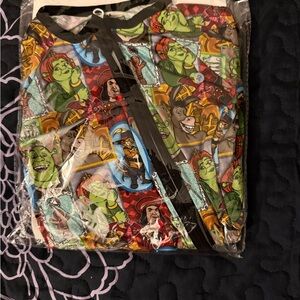Shrek Patterned Pajama Set - Multi Color